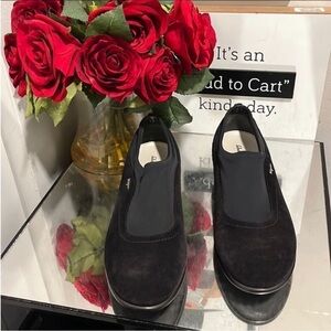 Women's Black Slip-On Shoes